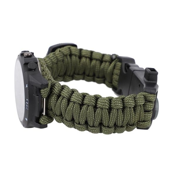 STRADA Watch with Green Nylon Strap and Stainless Steel Back - Picture 4 of 6